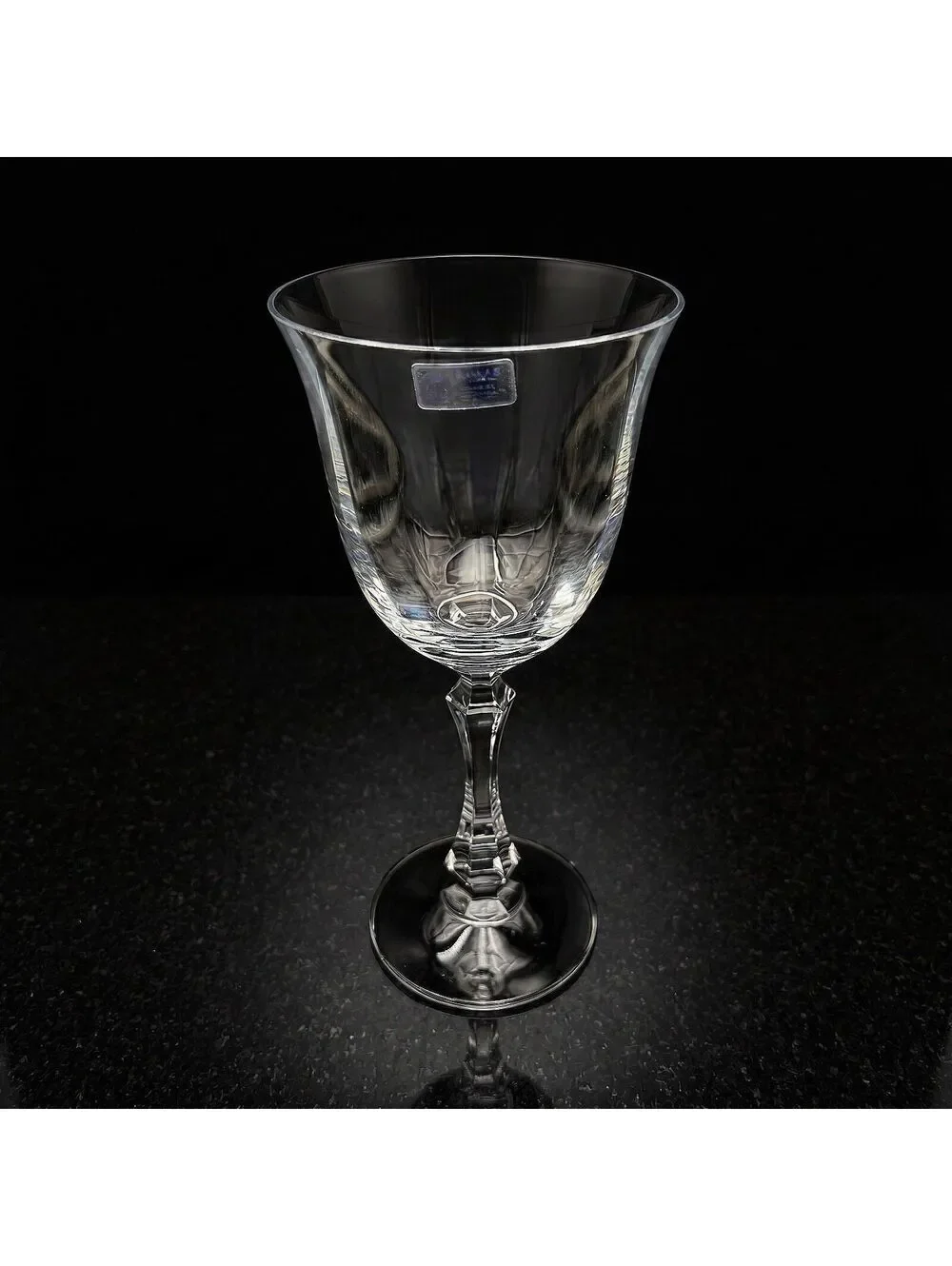 Vintage Set of 3 Towle Austria Lead Crystal Wine Glasses Goblets 24% Lead 8.5